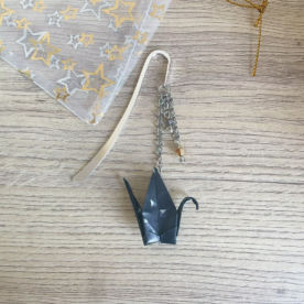 Marque-pages origami grue