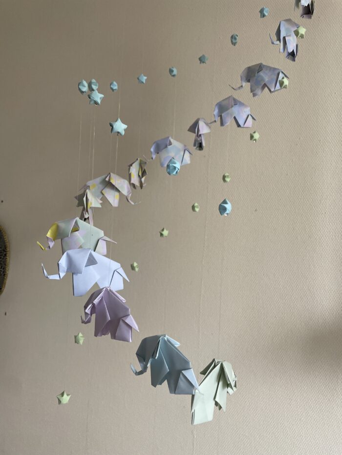Mobile Origami Éléphant Étoile – Image 2