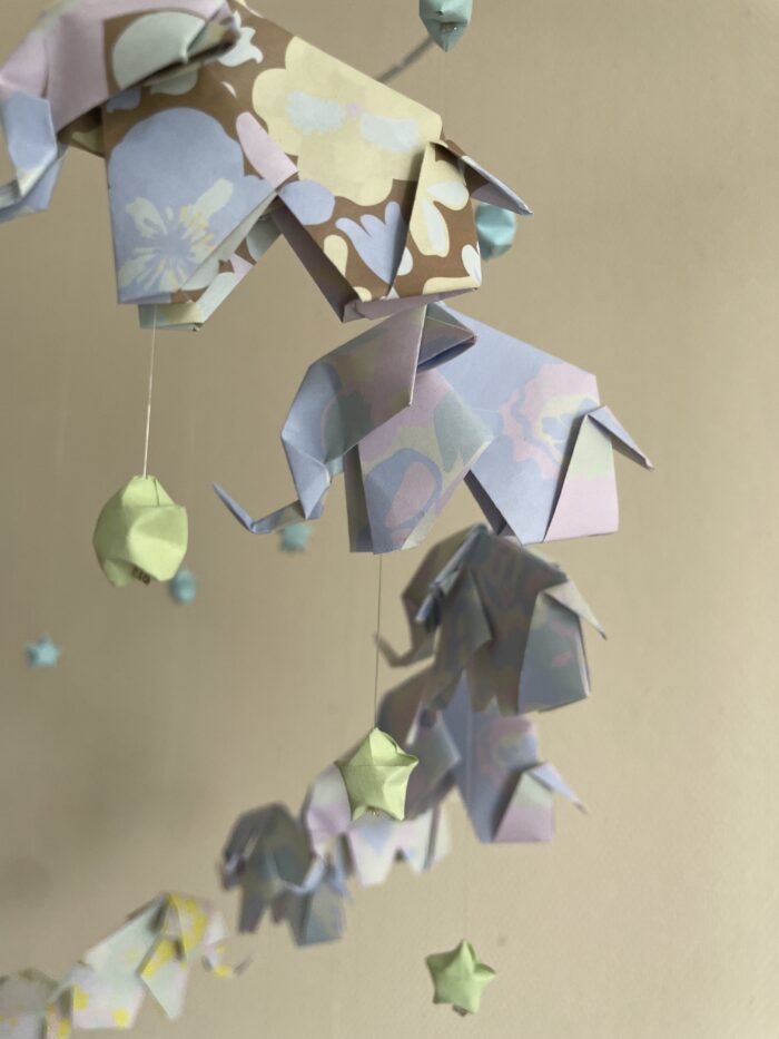 Mobile Origami Éléphant Étoile – Image 4