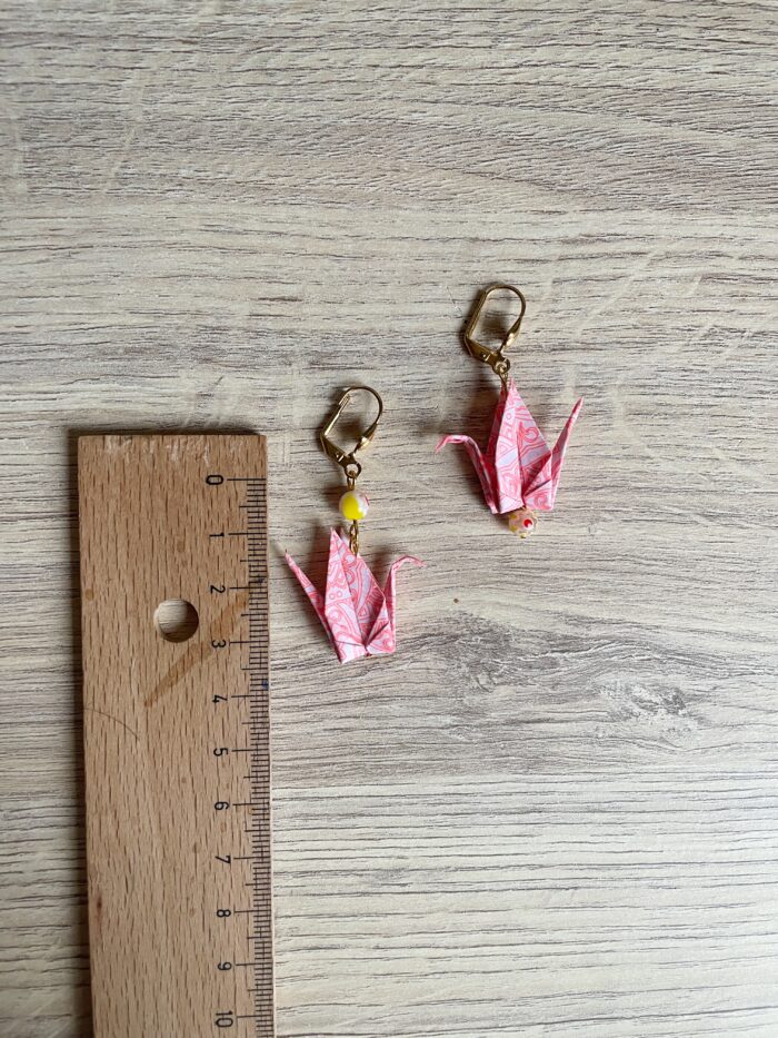 Boucles d'Oreilles Origami Grues – Image 5